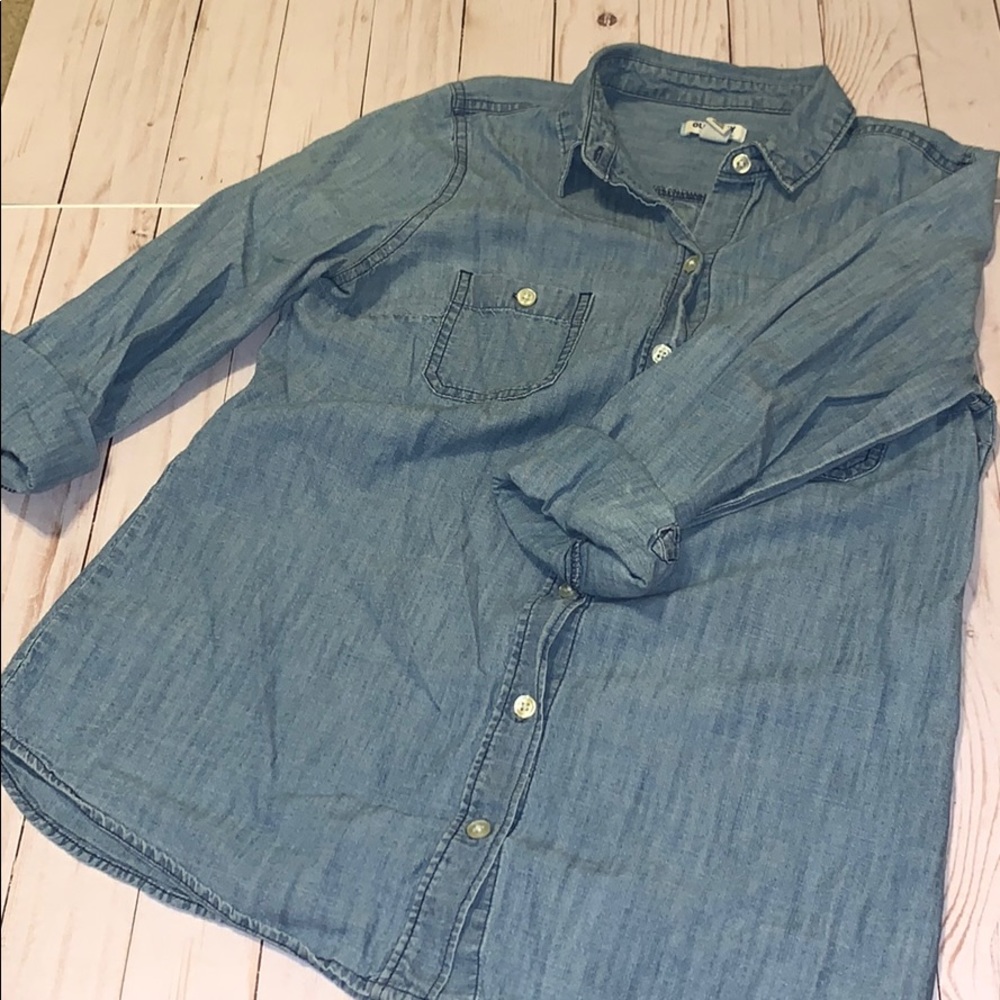 Denim button up